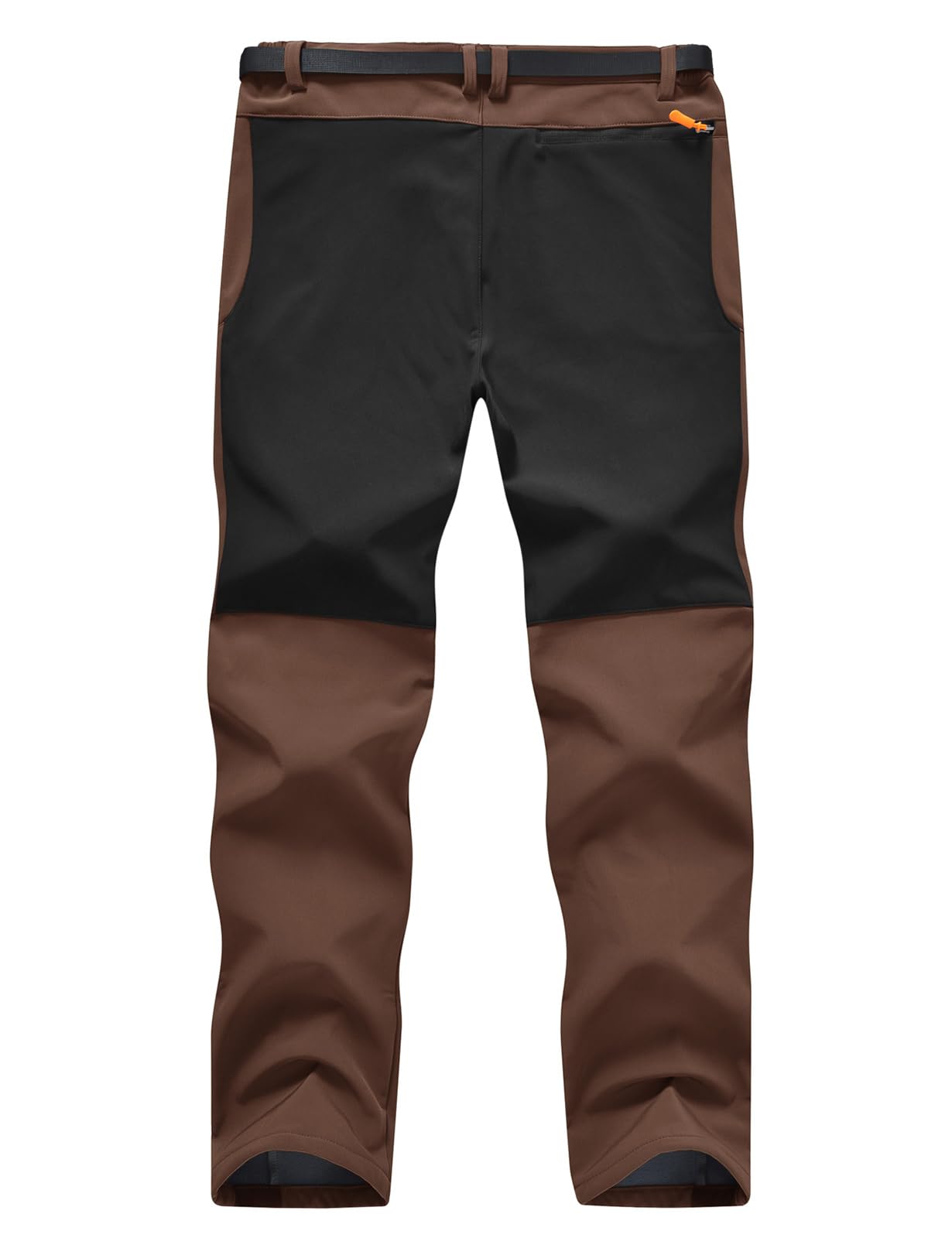 TBMPOY Men's Snow Ski Hiking Pants Waterproof Winter Fleece Lined Pants Camping Skiing Ice Fishing Pants with Belt