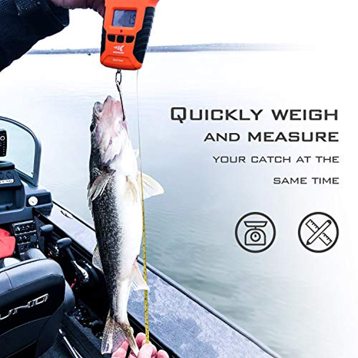 KastKing Water Resistant Digital Fishing Scale with Ruler product image 3