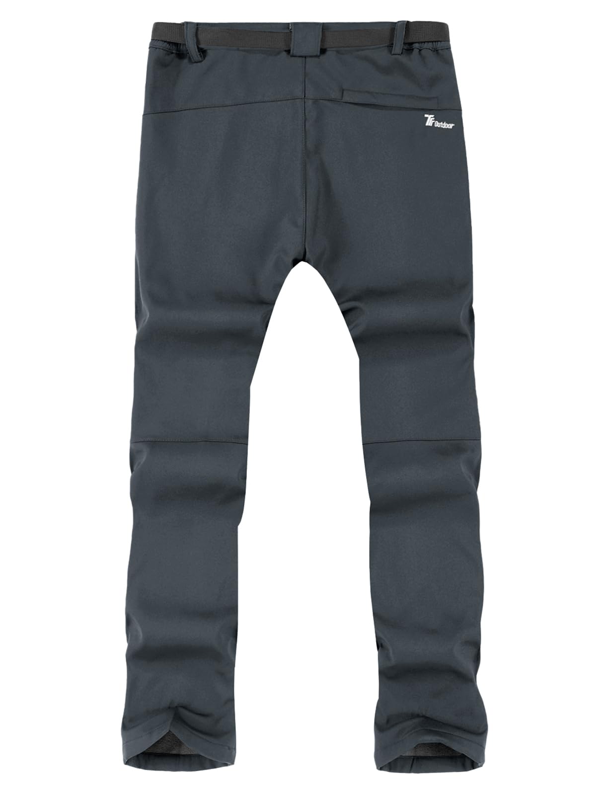 TBMPOY Men's Snow Ski Hiking Pants Waterproof Winter Fleece Lined Pants Camping Skiing Ice Fishing Pants with Belt