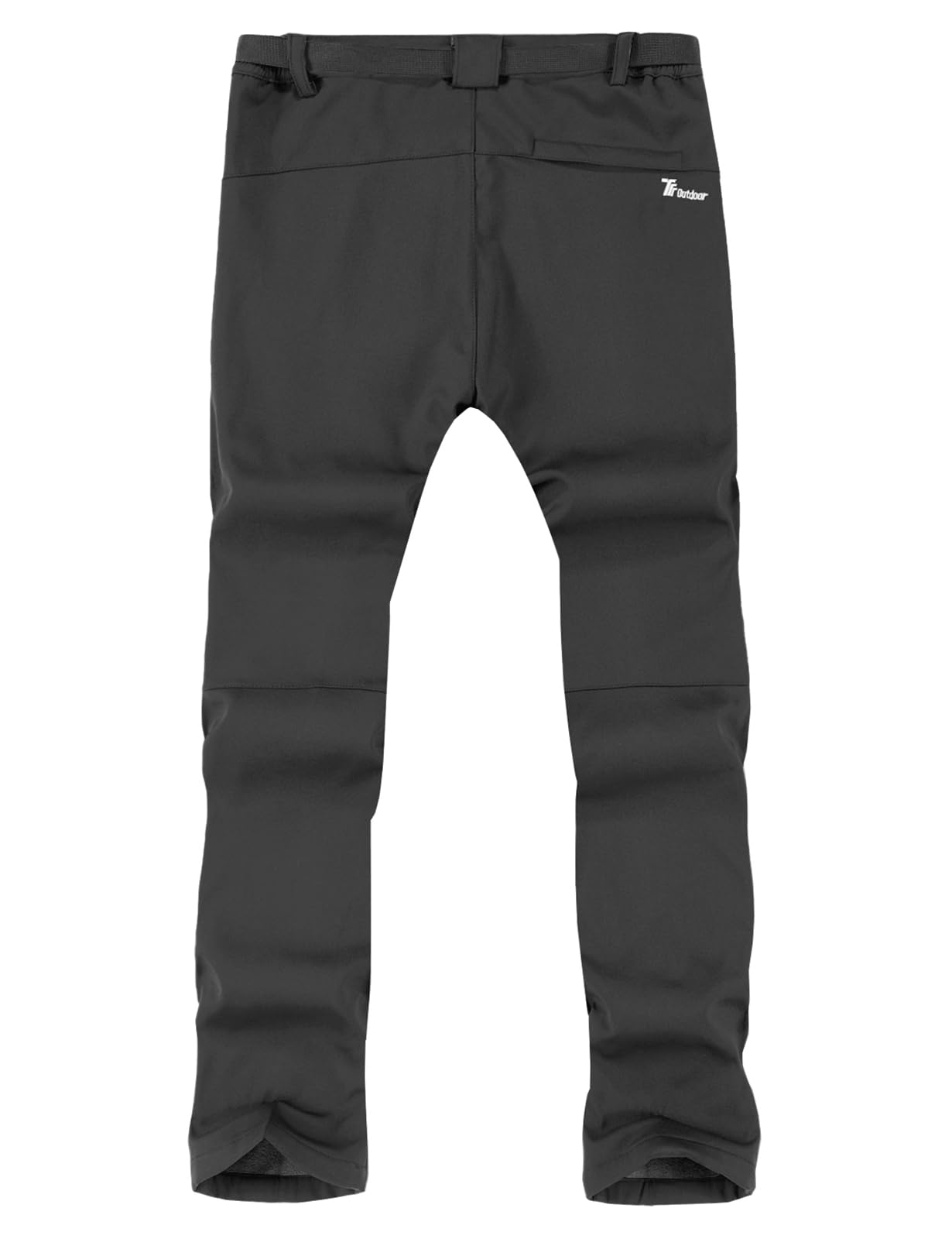 TBMPOY Men's Snow Ski Hiking Pants Waterproof Winter Fleece Lined Pants Camping Skiing Ice Fishing Pants with Belt