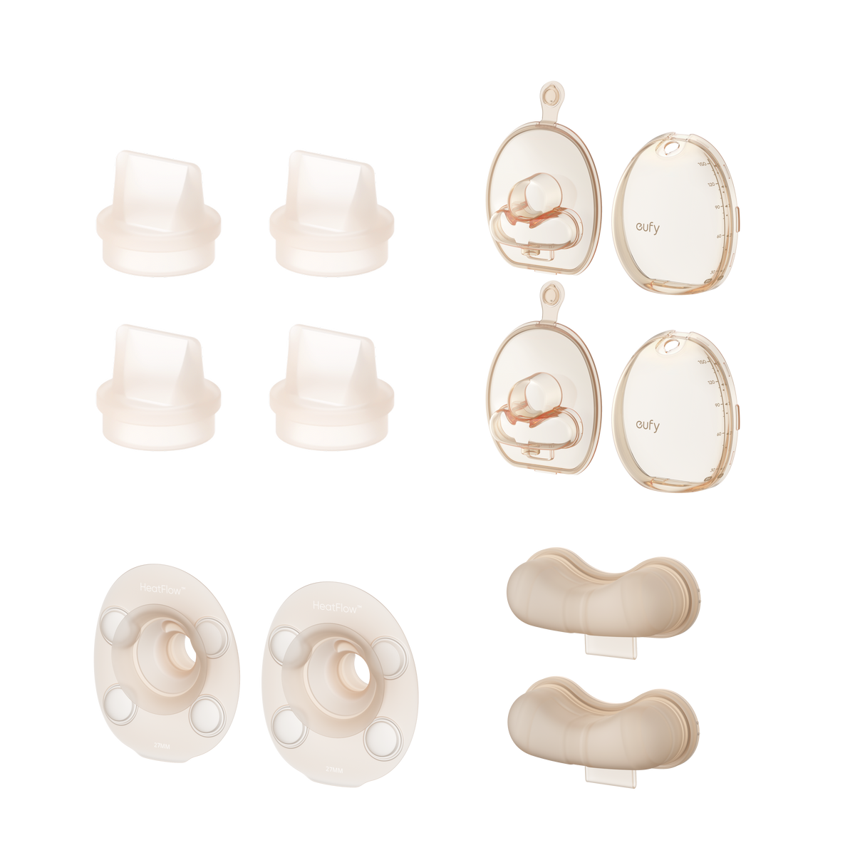 eufy Breast Pump S2 / S2 Pro Accessories Bundle (5 oz Milk Container+27 mm Flange) 5 oz Milk Container+27 mm Flange