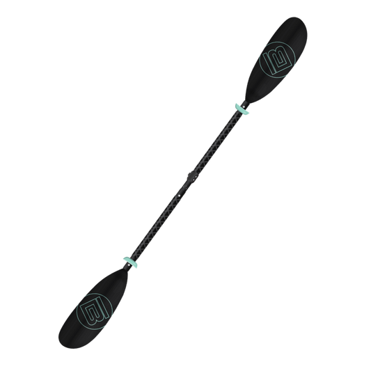 5-Piece Kids Adjustable Fiberglass Kayak Paddle Black by Bote, available through BOTE