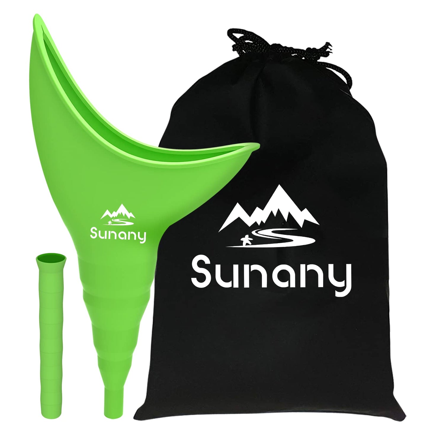 Female Urination Device,Reusable Silicone Female Urinal Foolproof Women Pee Funnel Allows Women to Pee Standing Up,Women's Urinal with Drawstring Bags is The Perfect Companion for Travel and Outdoor