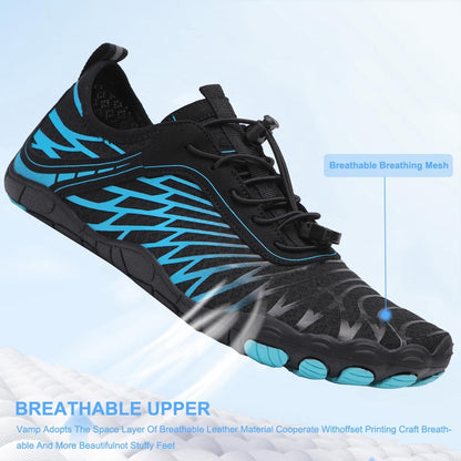Hike Barefoot Shoes for Womens Men,Quick Dry Water Shoes,Beach Pool Aqua Swim Surf Hiking Walking Shoes,Non-Slip Athletic Footwear Wide Toe Water Shoes