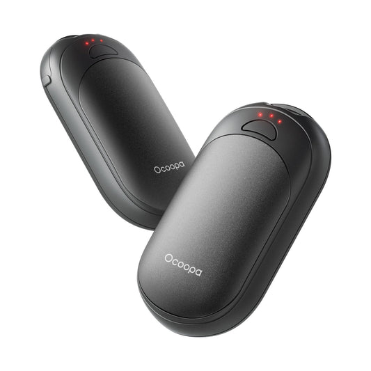 OCOOPA Magnetic Hand Warmers Rechargeable 2 Pack, AI Electric Handwarmers, Fast Heating, 3-Settings, UL Certified, Portable Heater, Gloves Fitting, Travel Essentials, Gifts Women Men, UT3 Lite