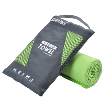 Rainleaf Microfiber Towel Perfect Travel & Gym & Camping Towel. Quick Dry - Super Absorbent - Ultra Compact - Lightweight. Suitable for Trip, Beach, Shower, Backpacking, Pool