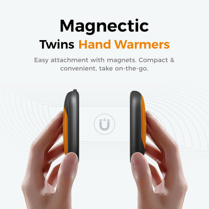 OCOOPA Magnetic Hand Warmers Rechargeable 2 Pack, AI Electric Handwarmers, Fast Heating, 3-Settings, UL Certified, Portable Heater, Gloves Fitting, Travel Essentials, Gifts Women Men, UT3 Lite