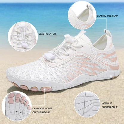 Hike Barefoot Shoes for Womens Men,Quick Dry Water Shoes,Beach Pool Aqua Swim Surf Hiking Walking Shoes,Non-Slip Athletic Footwear Wide Toe Water Shoes