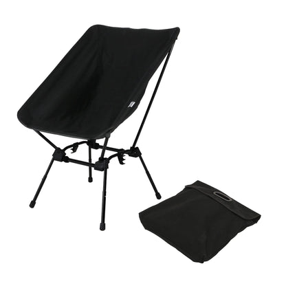 DOD Sugoi Chair - A Portable Camping and Backpacking Chair - Adjustable to The Ideal Height and Seating - Angle for Any Outdoor Activity - Black
