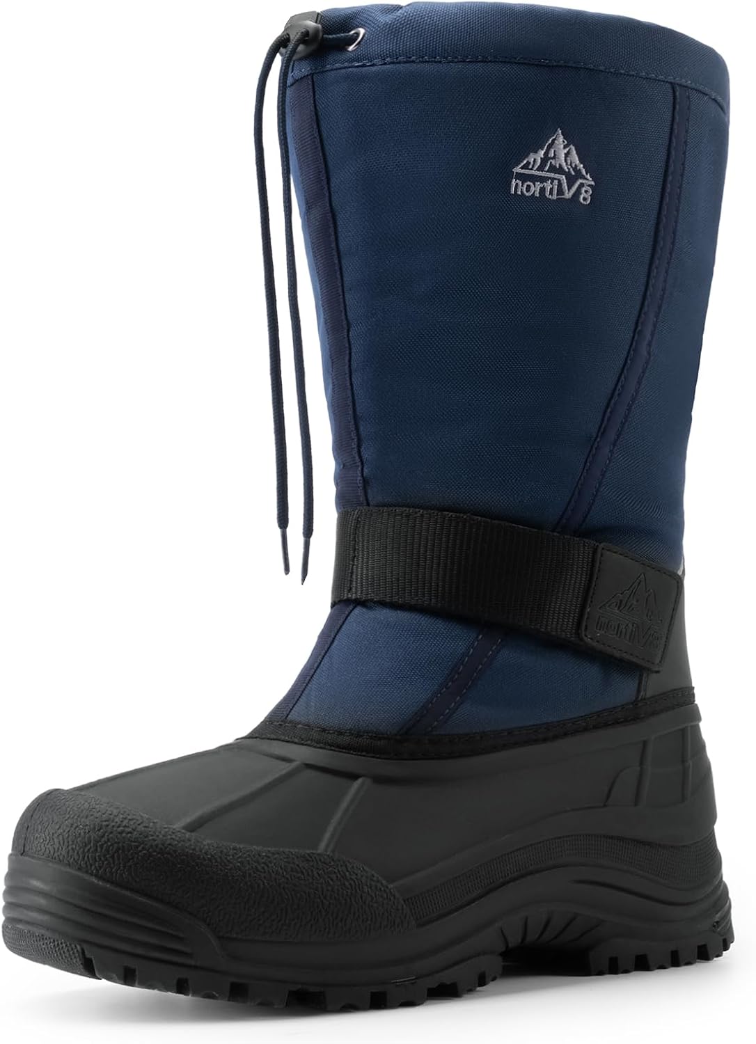 NORTIV 8 Men's Waterproof Winter Snow Boots Insulated | Fur Liner Lightweight Outdoor Tall Boots QUEBEC-M