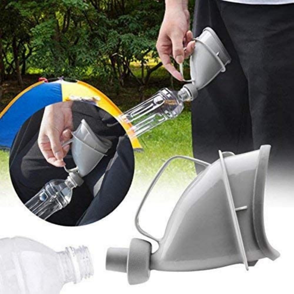 Unisex Female Male Reusable Portable Urinal Device Travel Mobile Toilet Camping Pee Urinal Outdoor Emergency Sitting Standing Urination
