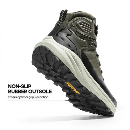 NORTIV 8 Men's Waterproof Hiking Boots Lightweight Non-Slip Outdoor Ankle Trekking Boots Expedition