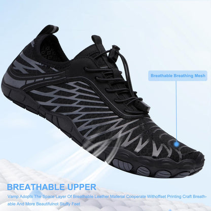 Hike Barefoot Shoes for Womens Men,Quick Dry Water Shoes,Beach Pool Aqua Swim Surf Hiking Walking Shoes,Non-Slip Athletic Footwear Wide Toe Water Shoes