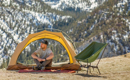 DOD Sugoi Chair - A Portable Camping and Backpacking Chair - Adjustable to The Ideal Height and Seating - Angle for Any Outdoor Activity - Black