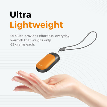 OCOOPA Magnetic Hand Warmers Rechargeable 2 Pack, AI Electric Handwarmers, Fast Heating, 3-Settings, UL Certified, Portable Heater, Gloves Fitting, Travel Essentials, Gifts Women Men, UT3 Lite