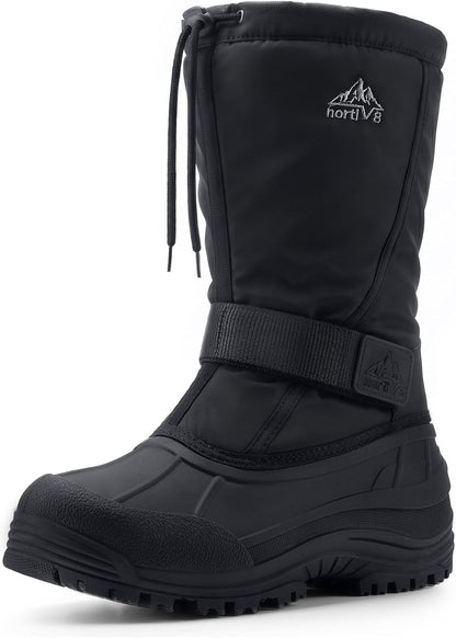 NORTIV 8 Men's Waterproof Winter Snow Boots Insulated