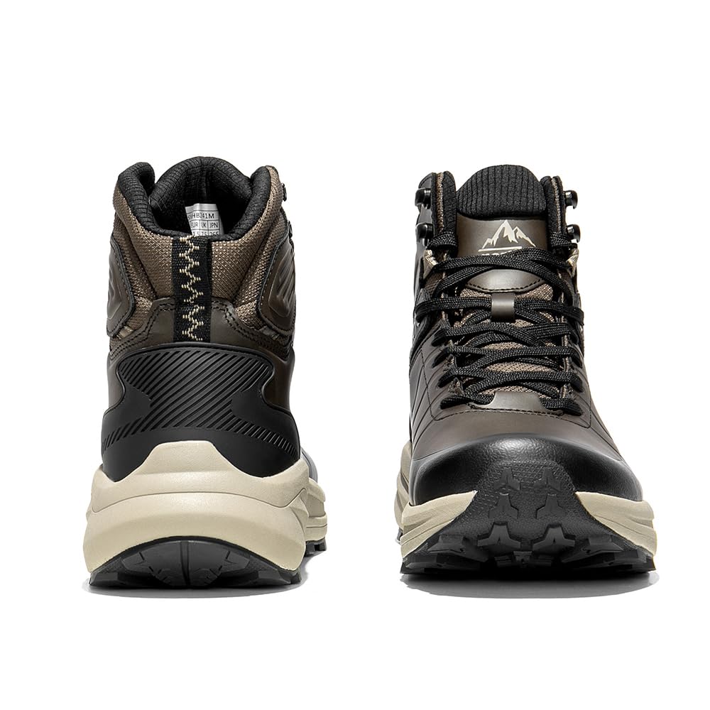NORTIV 8 Men's Waterproof Hiking Boots Lightweight Non-Slip Outdoor Ankle Trekking Boots Expedition
