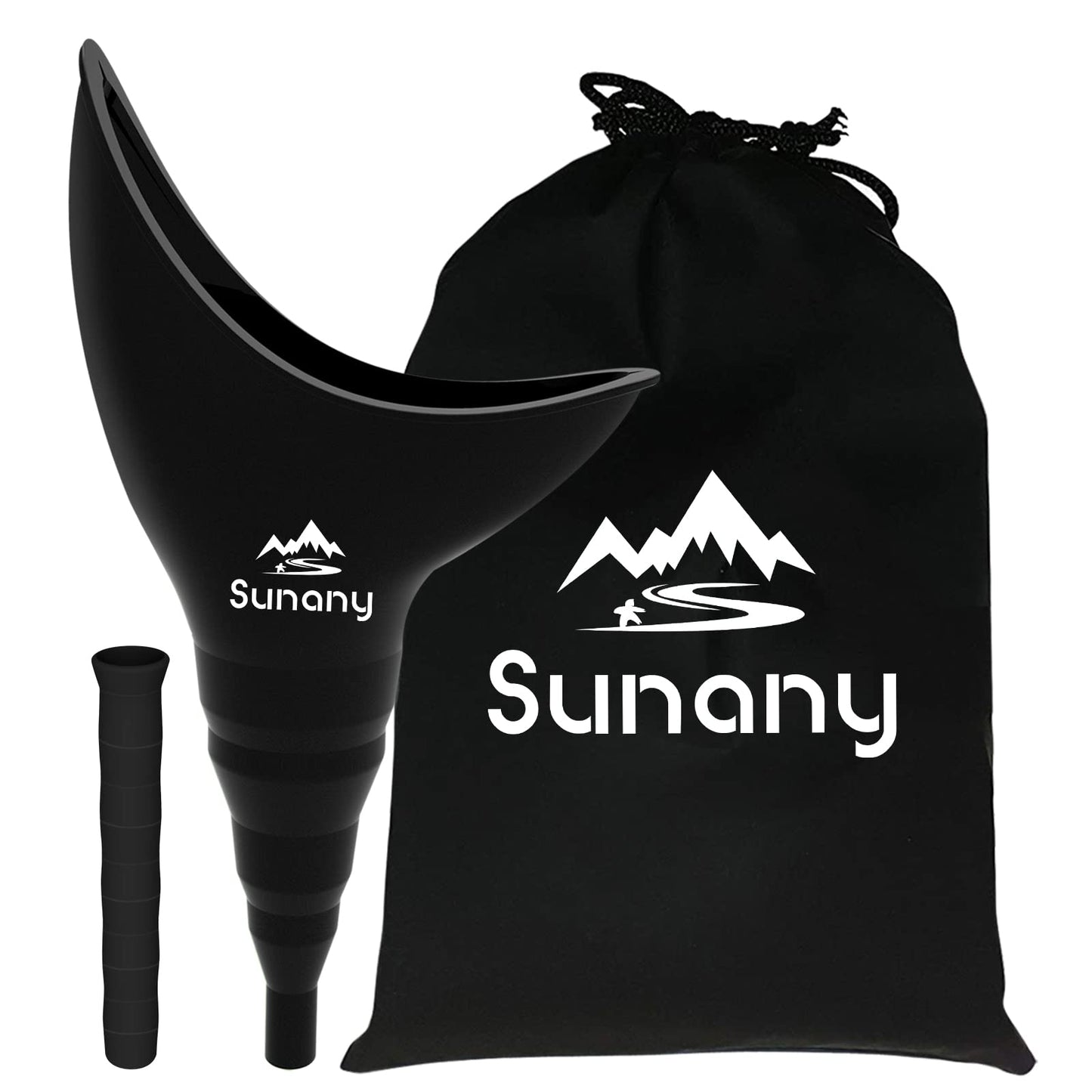 Female Urination Device,Reusable Silicone Female Urinal Foolproof Women Pee Funnel Allows Women to Pee Standing Up,Women's Urinal with Drawstring Bags is The Perfect Companion for Travel and Outdoor