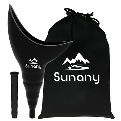 Female Urination Device,Reusable Silicone Female Urinal Foolproof Women Pee Funnel Allows Women to Pee Standing Up,Women's Urinal with Drawstring Bags is The Perfect Companion for Travel and Outdoor