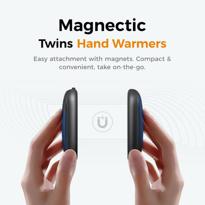 OCOOPA Magnetic Hand Warmers Rechargeable 2 Pack, AI Electric Handwarmers, Fast Heating, 3-Settings, UL Certified, Portable Heater, Gloves Fitting, Travel Essentials, Gifts Women Men, UT3 Lite