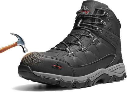 NORTIV 8 Men's Waterproof Steel Toe Work Boots
