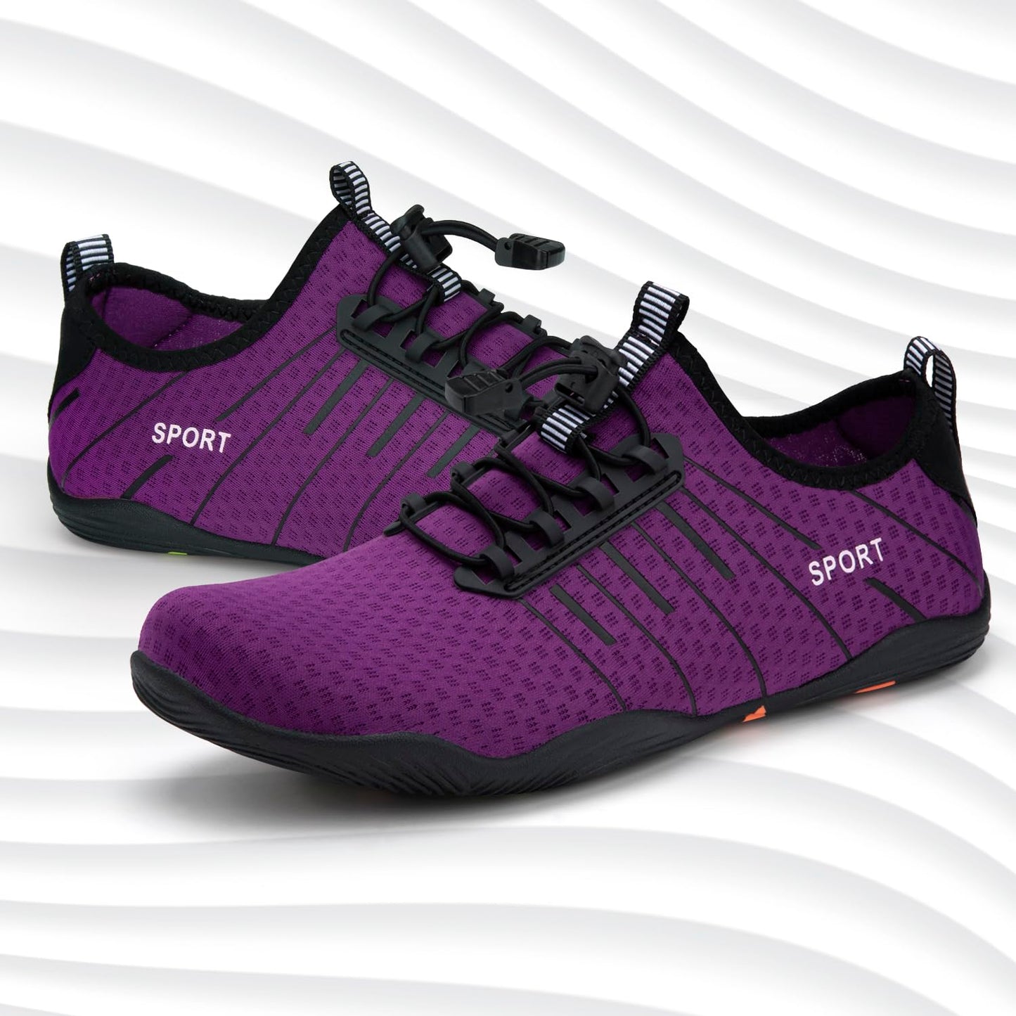 ATHMILE Water Shoes for Men Women River Shoes Adult Swim Beach Lake Pool Aqua Socks Barefoot Quick Dry for Hiking Surfing Kayaking Size