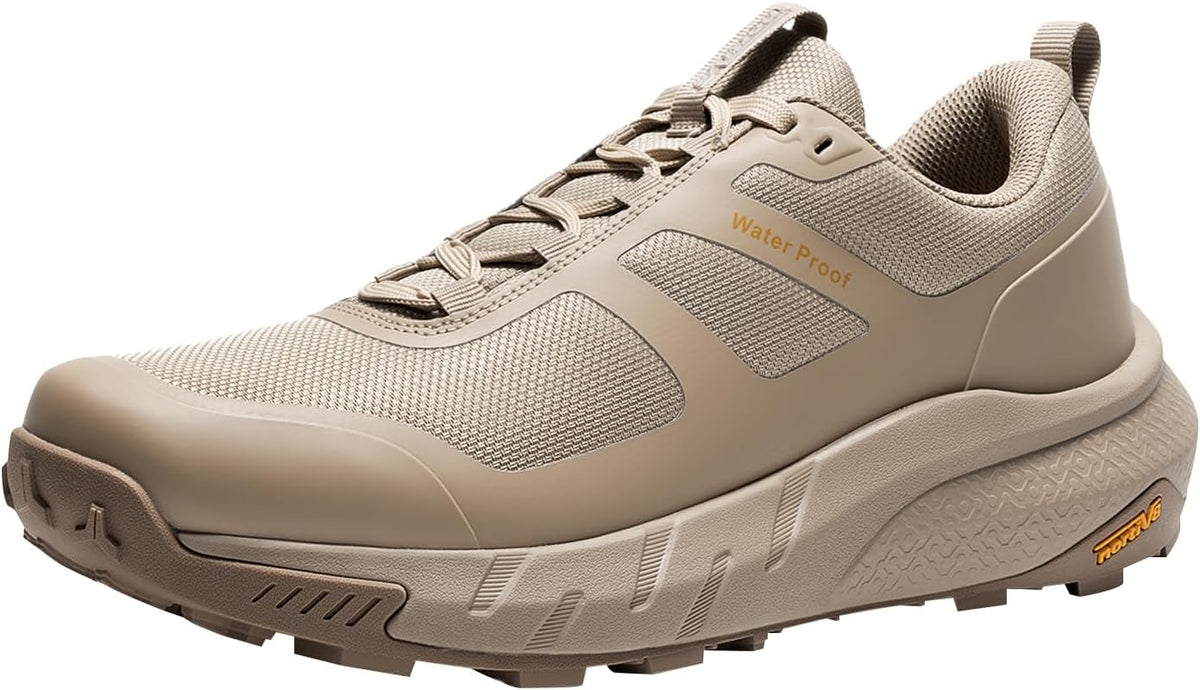 NORTIV 8 Men's Waterproof Hiking Shoes | Lightweight Trekking Walking Fashion Sneakers with Arch Support for Camping Tennis Outdoor Training StreamRunner