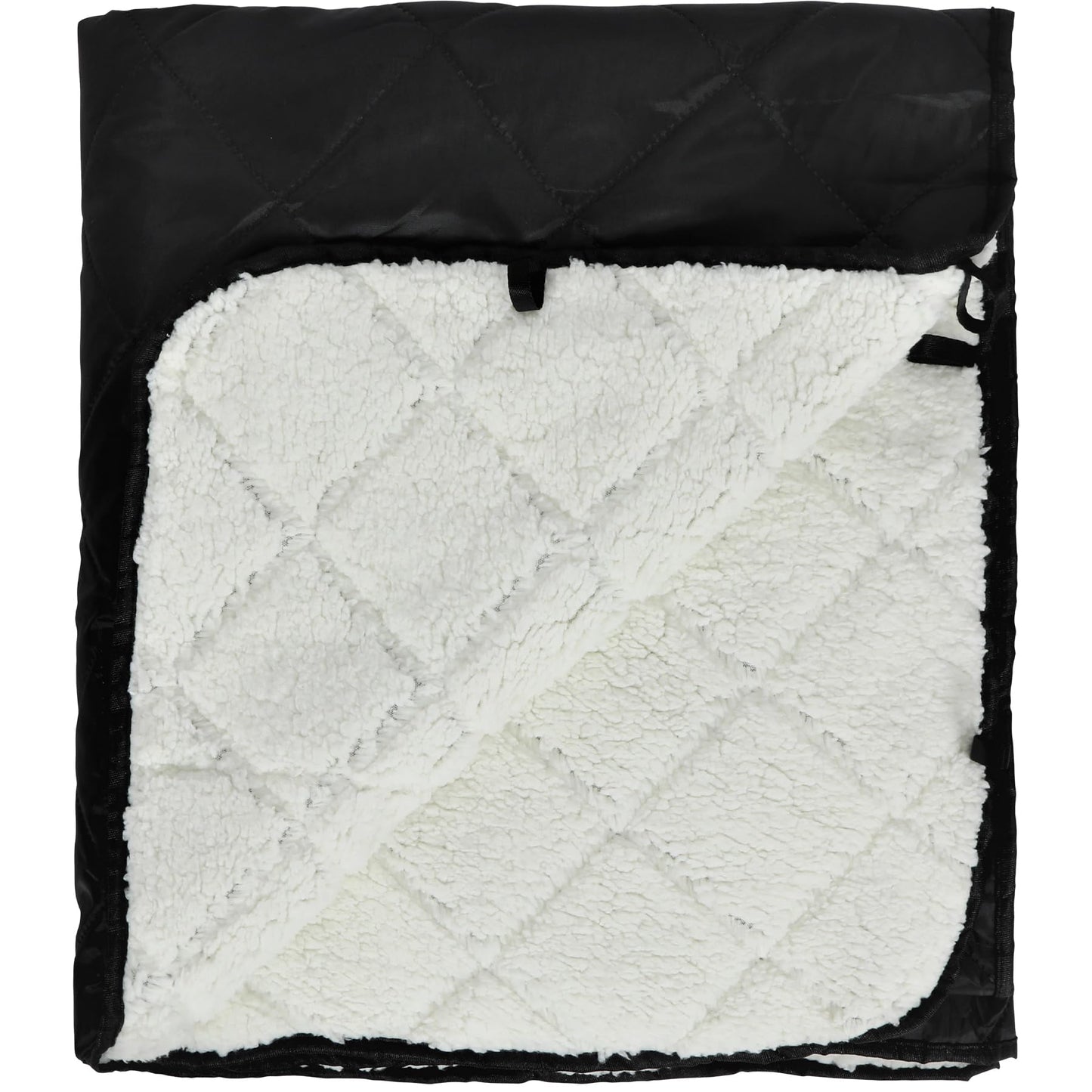 REDCAMP Large Camping Blanket with Sherpa Lining, Cold Weather Warm Outdoor Blanket Windproof for Camping Stadium, Machine Washable 59"x 79"