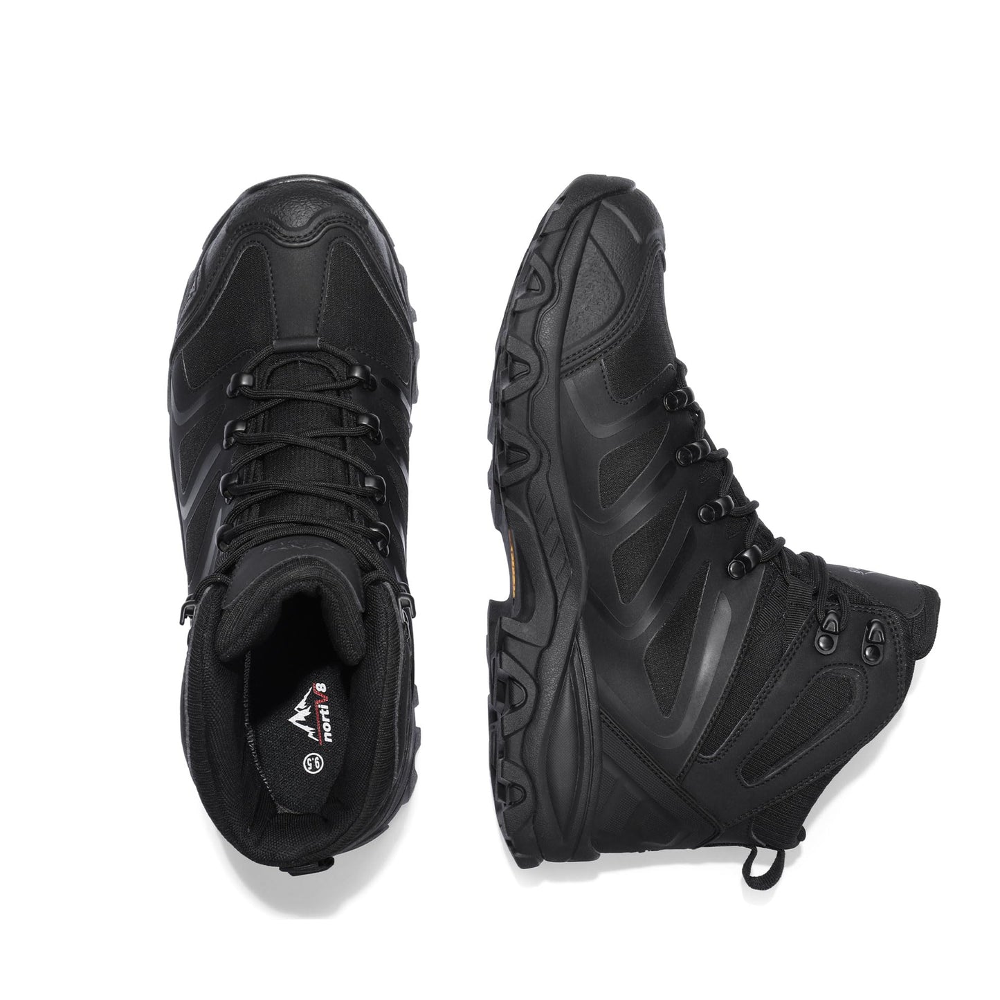 NORTIV 8 Men's Ankle High Waterproof Hiking Boots Outdoor Lightweight Shoes Trekking Trails Armadillo