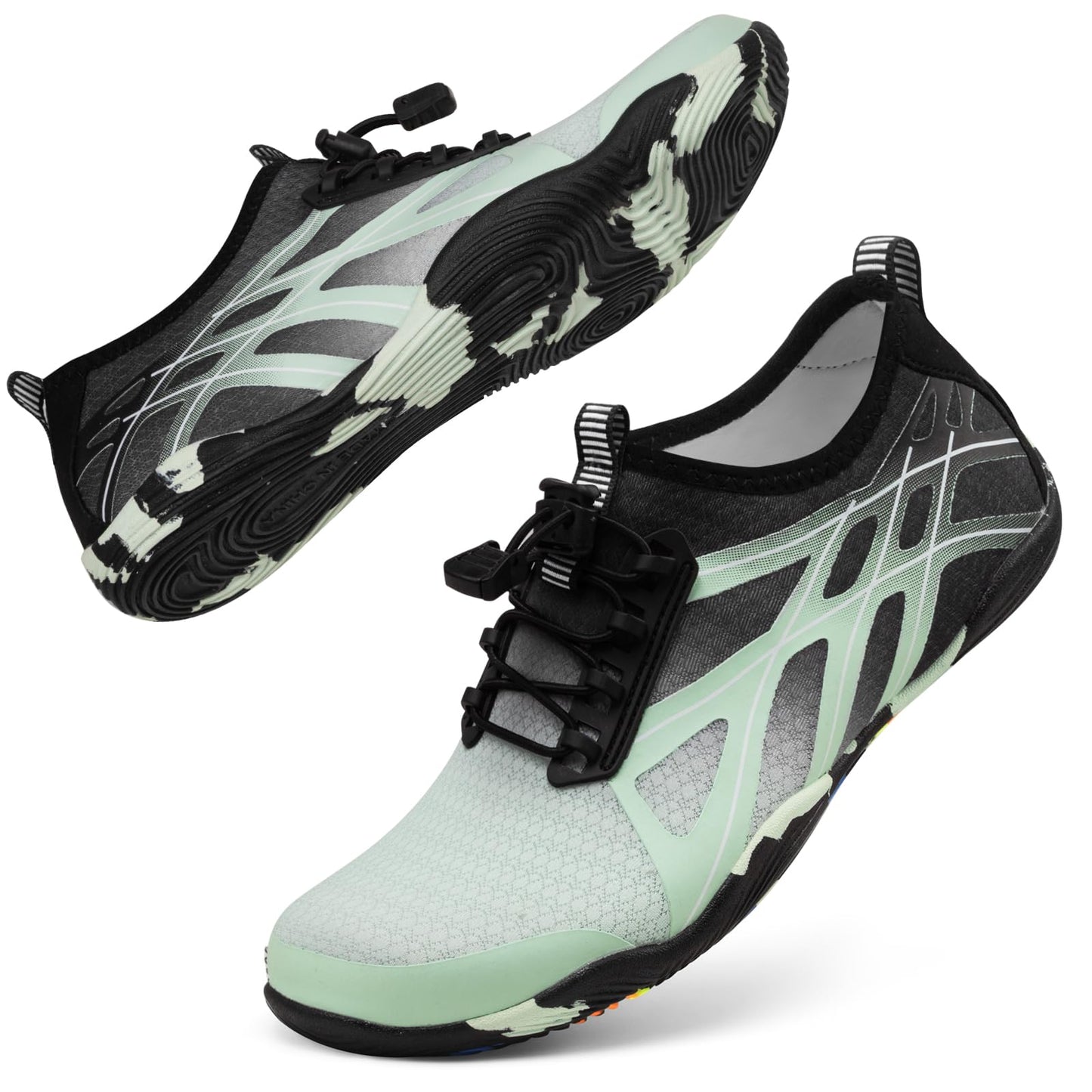 ATHMILE Water Shoes for Men Women River Shoes Adult Swim Beach Lake Pool Aqua Socks Barefoot Quick Dry for Hiking Surfing Kayaking Size