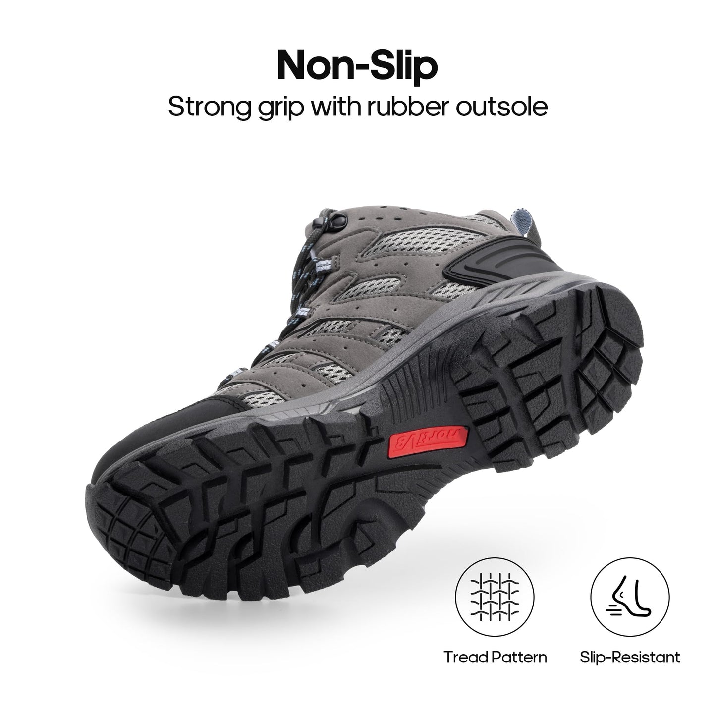 NORTIV 8 Women's Waterproof Hiking Boots Outdoor Trekking Mid Backpacking Mountaineering lightweight boots