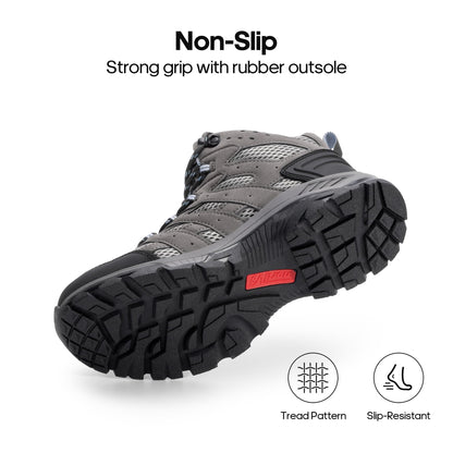 NORTIV 8 Women's Waterproof Hiking Boots Outdoor Trekking Mid Backpacking Mountaineering lightweight boots