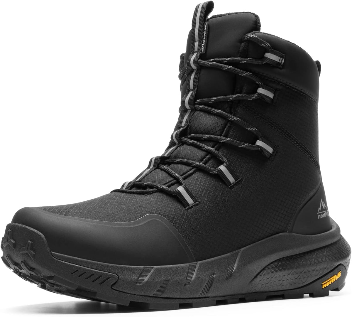 NORTIV 8 Men's Wide Winter Boots Grip on Snow Ice