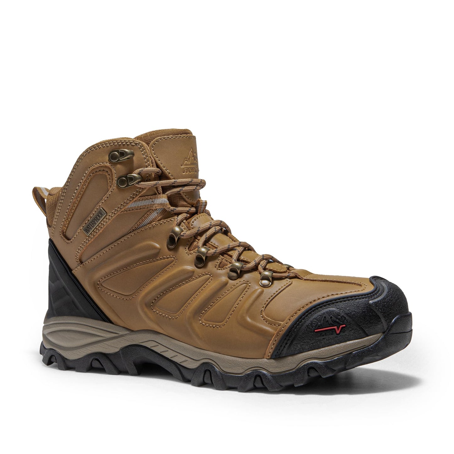 NORTIV 8 Men's Ankle High Waterproof Hiking Boots Outdoor Lightweight Shoes Trekking Trails Armadillo