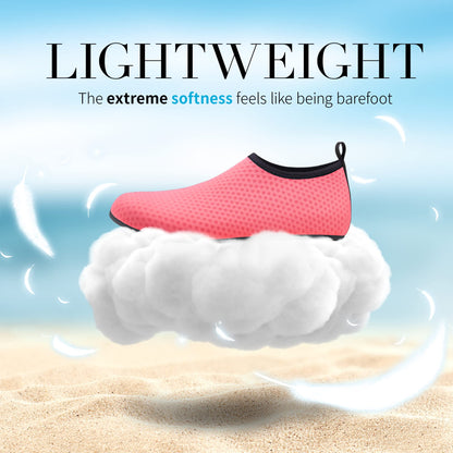 Homitem Water Shoes for Women Men Aqua Socks Swim Beach Pool River Slip-On Barefoot Quick-Dry Vacation Cruise Essentials Accessories for Yoga Kayak Sports