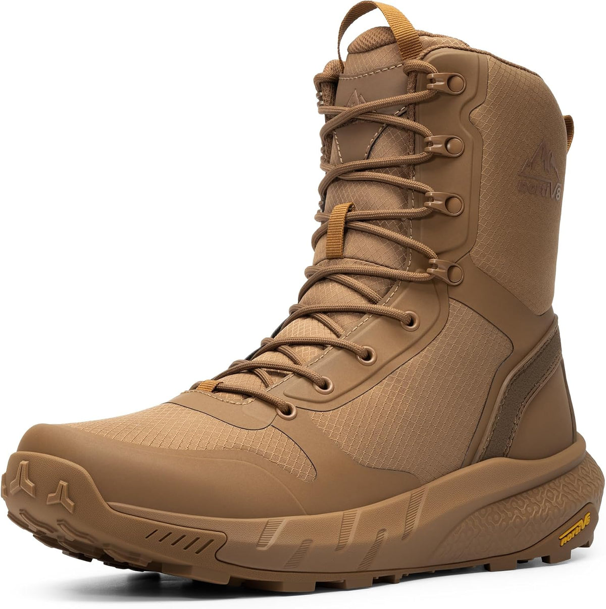 NORTIV 8 Men's Military Tactical Boot Zipper Lightweight | Comfortable for Work All Day Motorcycle Combat Hiking Boots Metrostrike(8-9 Inches)
