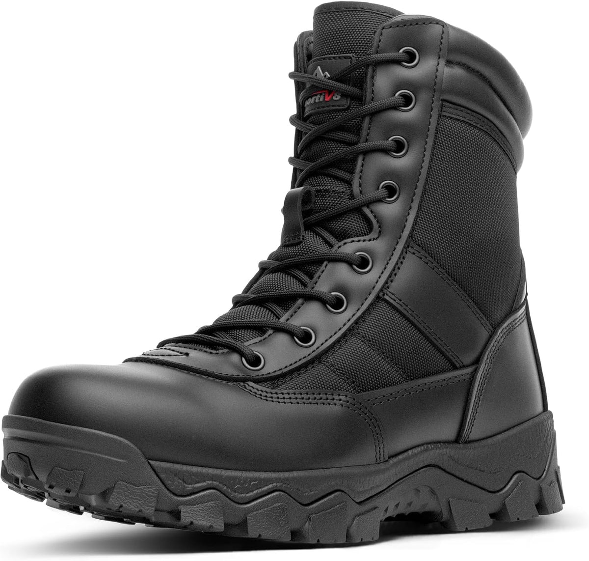 NORTIV 8 Men's Tactical Military Work Boots Side Zipper