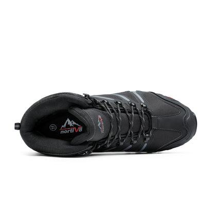 NORTIV 8 Men's Ankle High Waterproof Hiking Boots Outdoor Lightweight Shoes Trekking Trails Armadillo