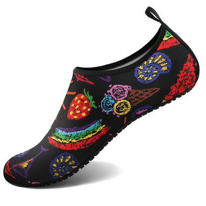 Homitem Water Shoes for Women Men Aqua Socks Swim Beach Pool River Slip-On Barefoot Quick-Dry Vacation Cruise Essentials Accessories for Yoga Kayak Sports