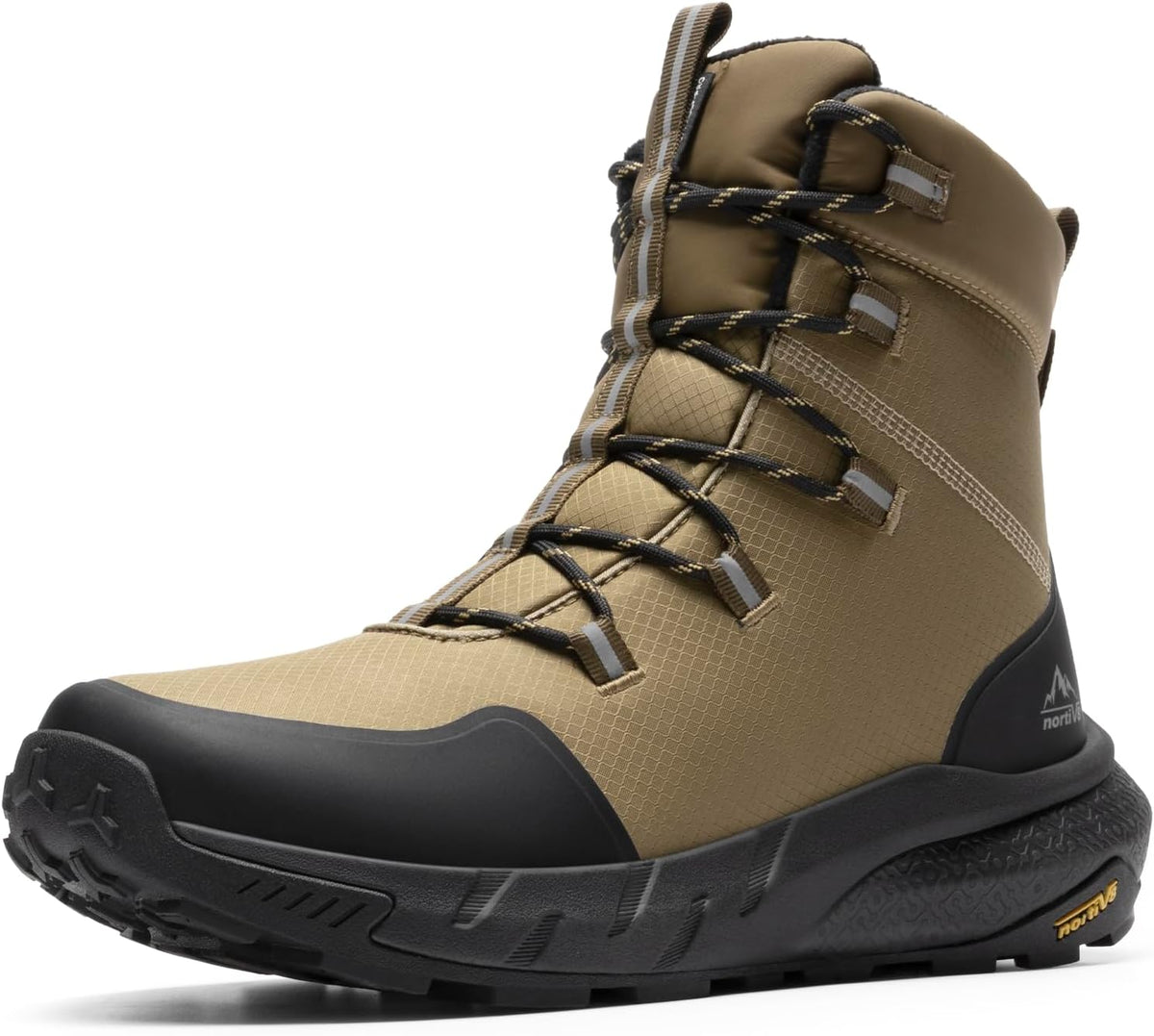 NORTIV 8 Men's Wide Winter Boots Grip on Snow Ice