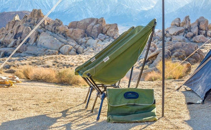 DOD Sugoi Chair - A Portable Camping and Backpacking Chair - Adjustable to The Ideal Height and Seating - Angle for Any Outdoor Activity - Black