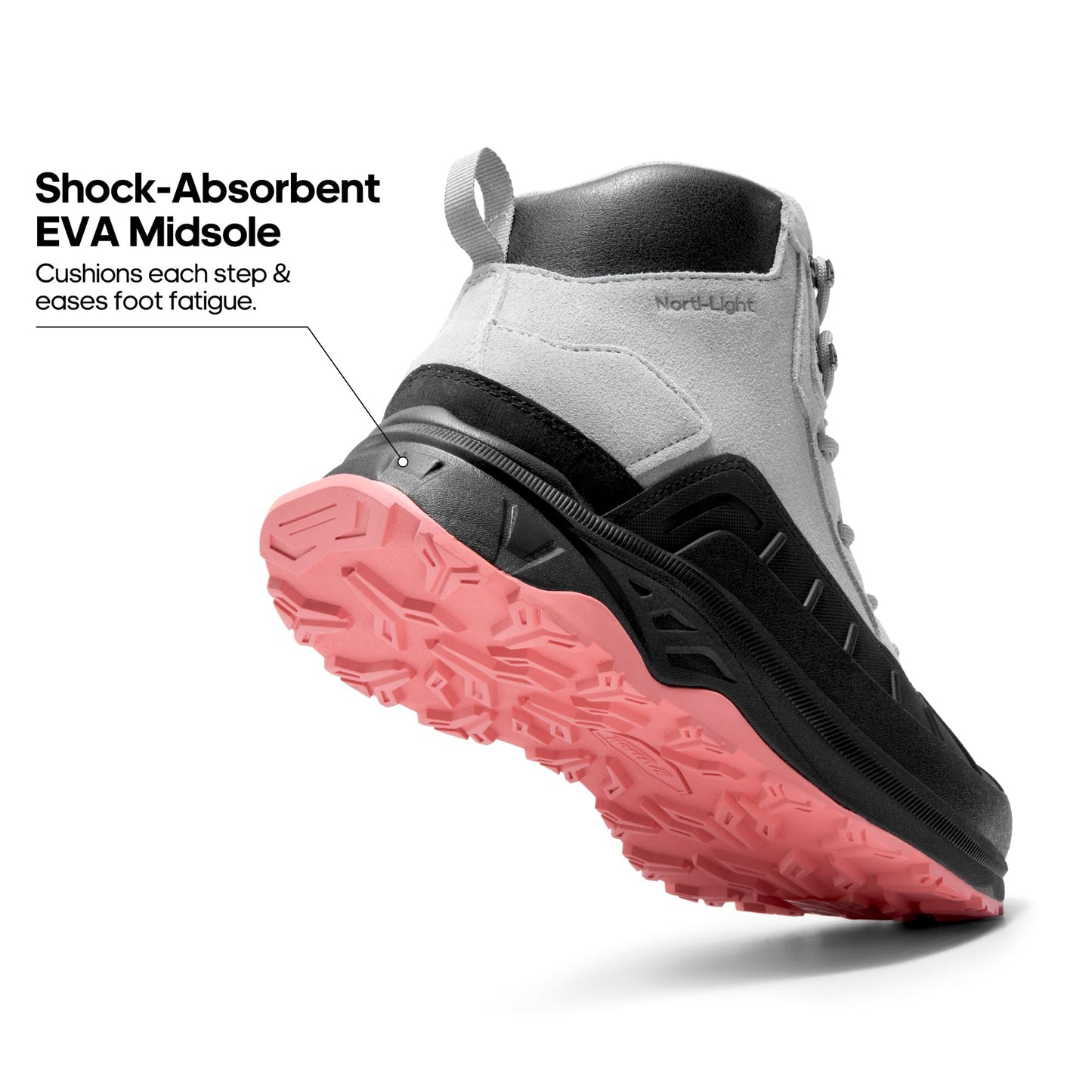 NORTIV 8 Women's Waterproof Hiking Boots Outdoor Trekking Camping Trail Hiking Boots