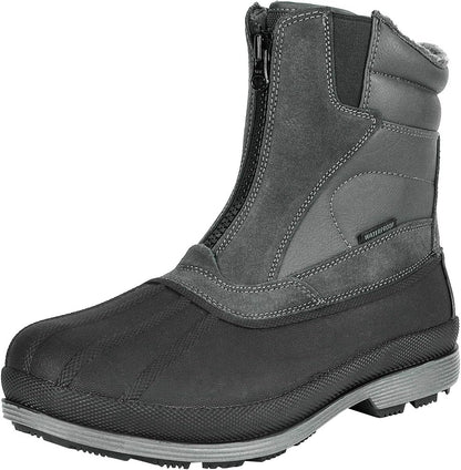 NORTIV 8 Men's Zip Winter Snow Boots Slip on