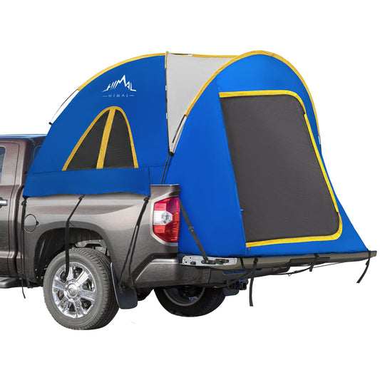 Pickup Truck Tent, Waterproof PU2000mm Double Layer for 6.5 FT Truck Bed, Portable Truck Bed Tent for Camping, Blue