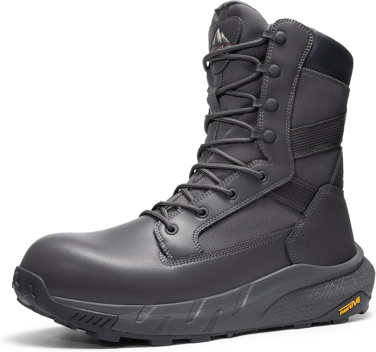 NORTIV 8 Men's Composite Toe Work Boots Side Zipper
