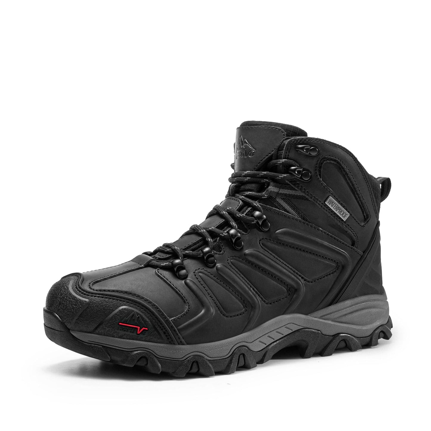 NORTIV 8 Men's Ankle High Waterproof Hiking Boots Outdoor Lightweight Shoes Trekking Trails Armadillo