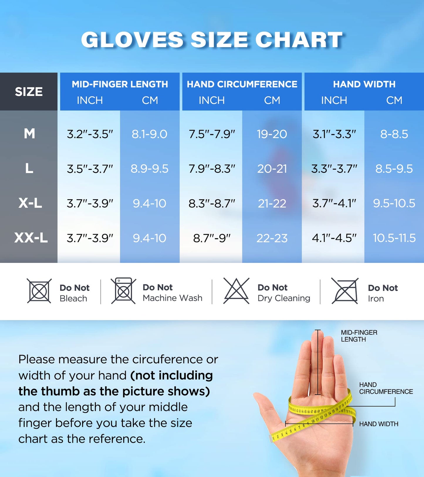 -10℉ Waterproof Winter Gloves for Men & Women, Breathable Thermal Gloves, 5-Layer Touch Screen Cold Weather Gloves