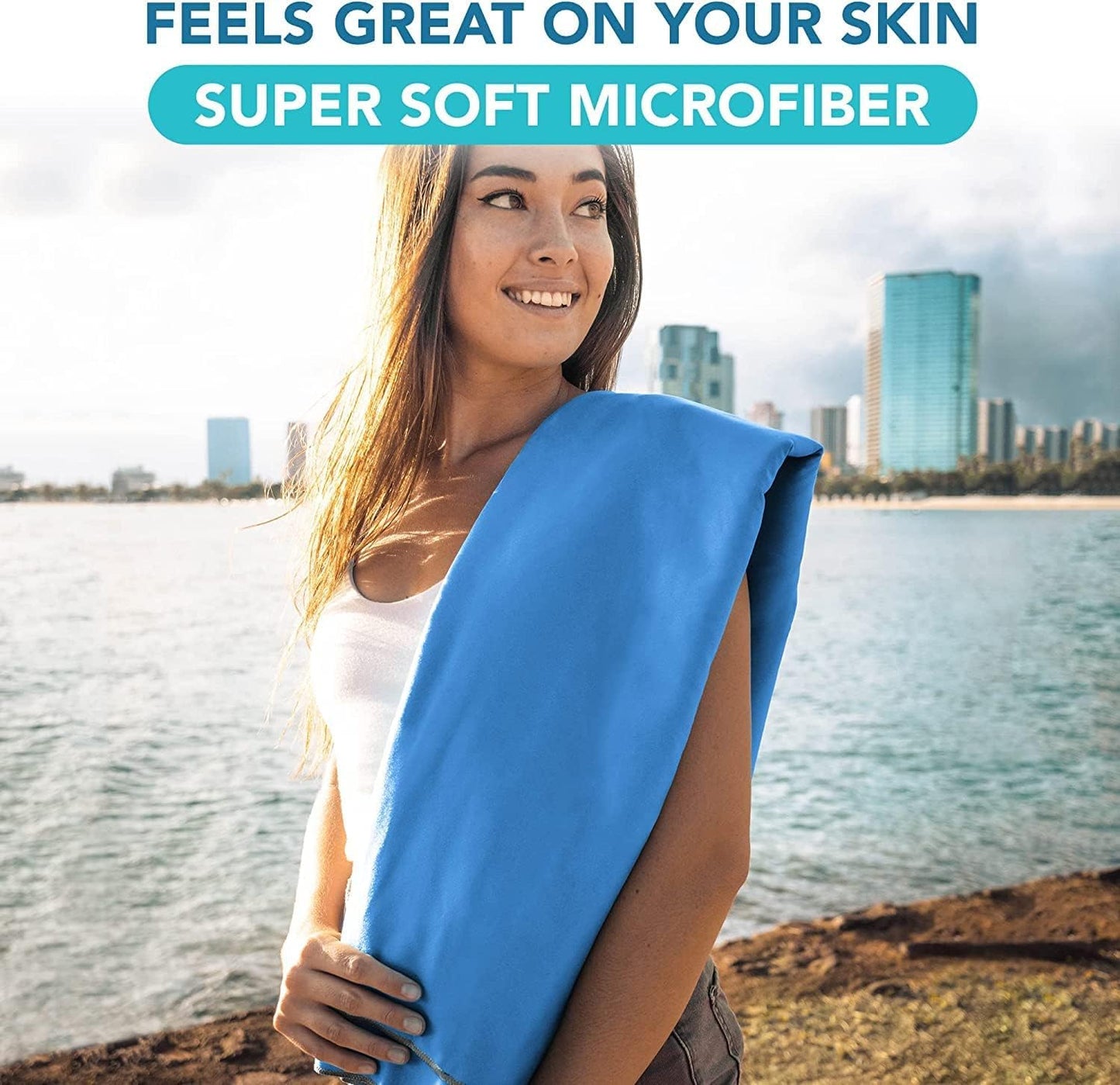 Youphoria Microfiber Travel Towel Fast Drying Lightweight - Quick Dry Towel for Camping, Beach, Backpacking, Hiking & Sport