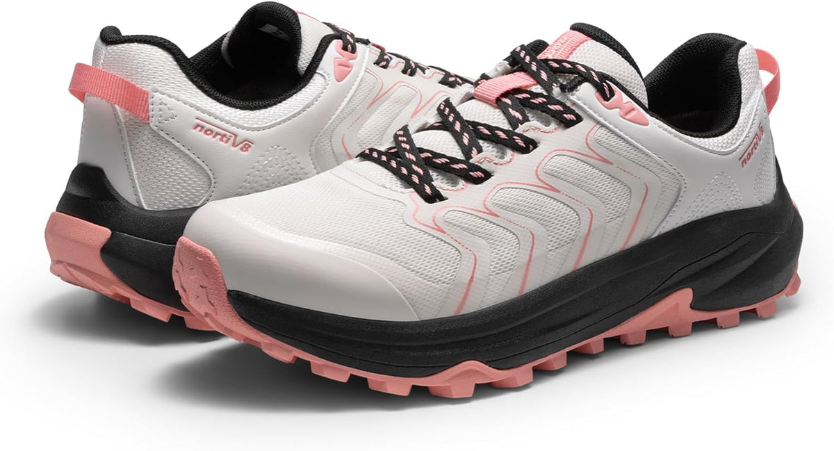 NORTIV 8 Women's Hiking Shoes Lightweight Walking Sneakers | Outdoor Work Camping Tennis Workout Cross Training with Lightweight Comfort and Arch Support Echo