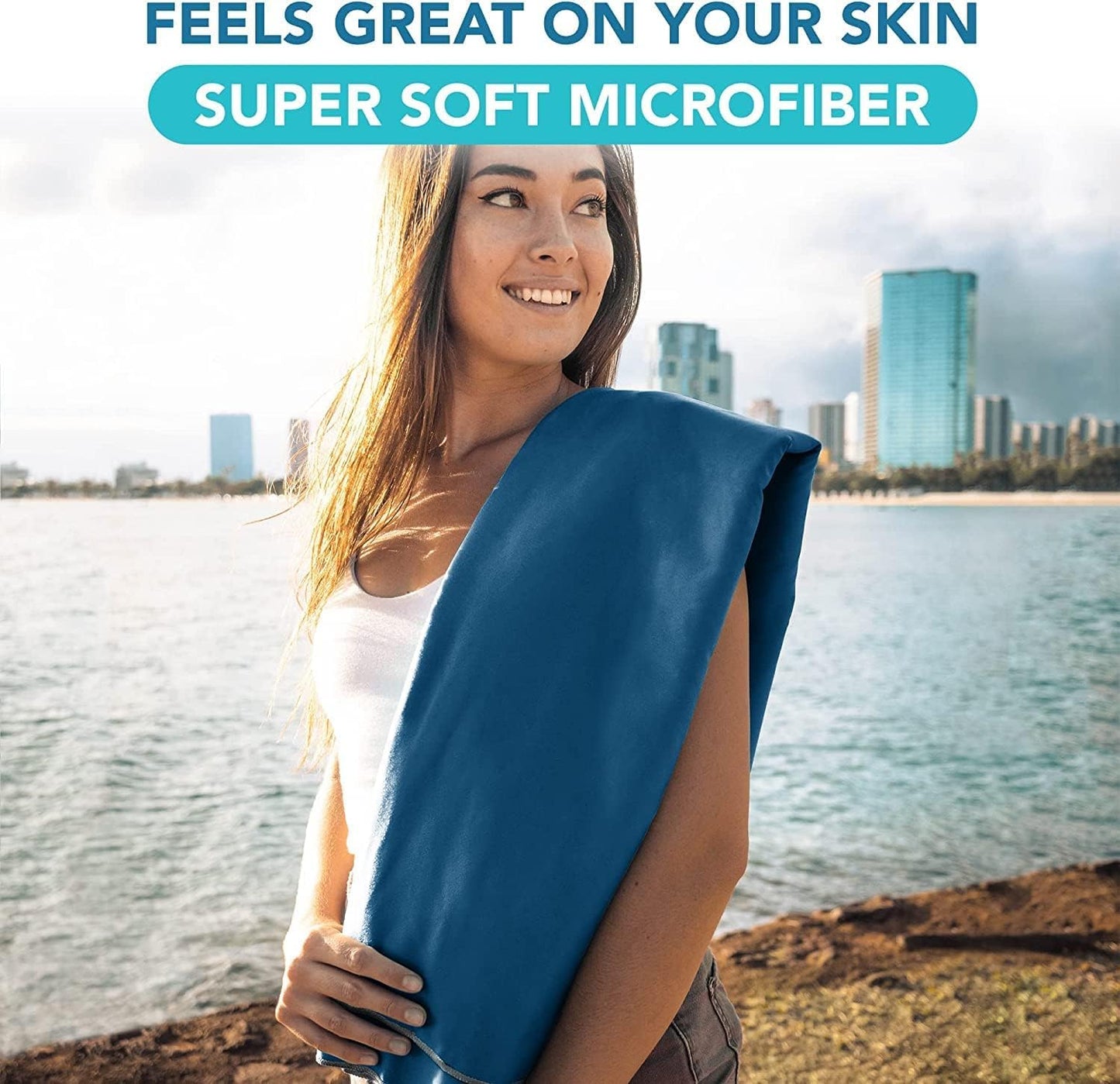 Youphoria Microfiber Travel Towel Fast Drying Lightweight - Quick Dry Towel for Camping, Beach, Backpacking, Hiking & Sport
